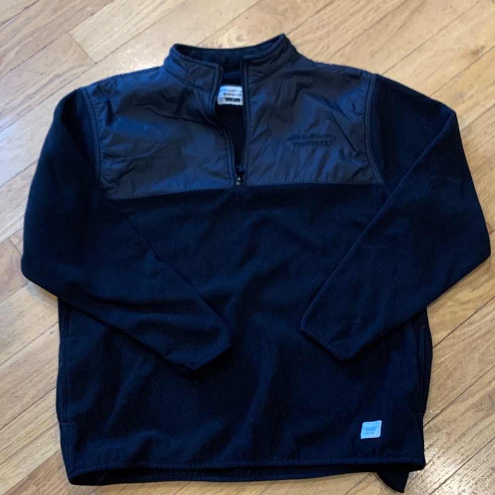 TODAY only sale Eddie Bauer Men's Black 1/4 zip nwot